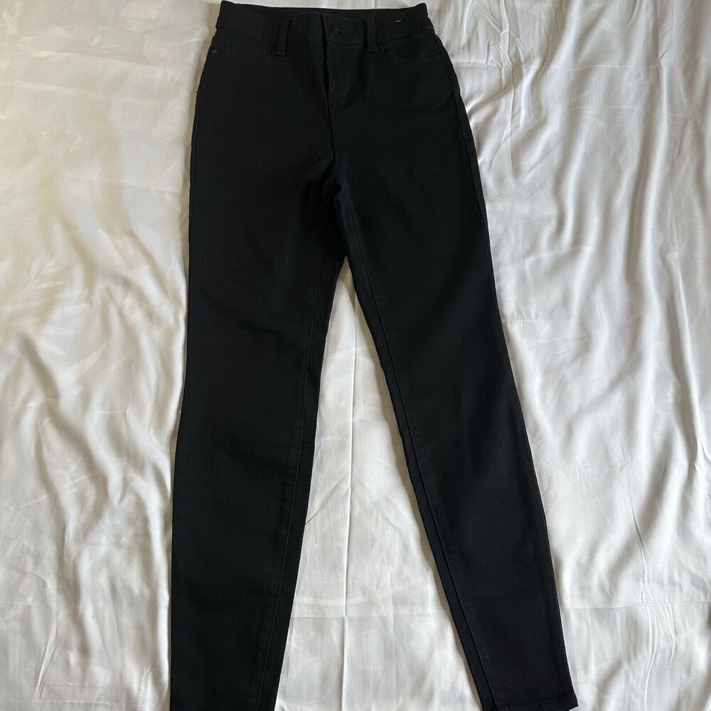 No Boundaries Women's Dark Black Stretch Jeans NWT High-rise Skinny XS (1)